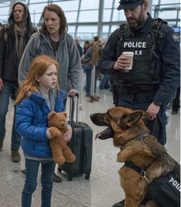 Službeni pas na aerodromu zalajao je na plišanog medu jedne devojčice — ono što je pronašao iznenadilo je sve. - content image