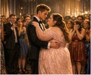 Najzgodniji dečko u školi pozvao je puniju devojku na ples samo da bi joj se rugao — i dogodilo se nešto što niko nije očekivao. - content image