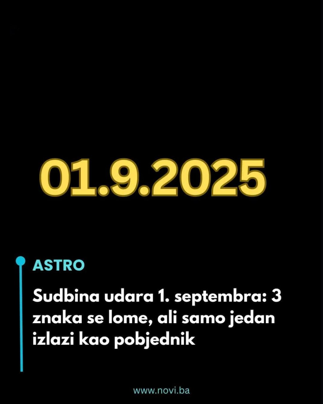 Astrološki preokret 1. septembra: Ova 3 znaka prolaze kroz lom, ali jedan izlazi kao pobjednik… - featured image