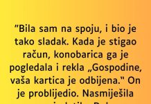“Bila sam na spoju, i bio je tako sladak…”